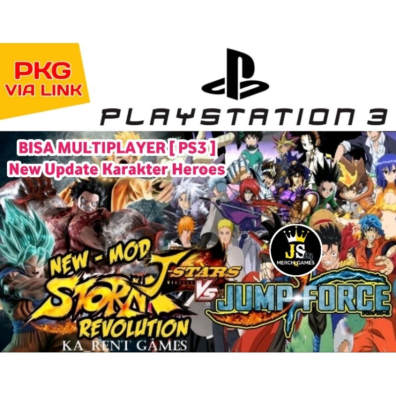 ( TERBARU ) VIA LINK JUMP FORCE - ALL CHARACTER HEROES PKG PS3 CFW HFW HEN