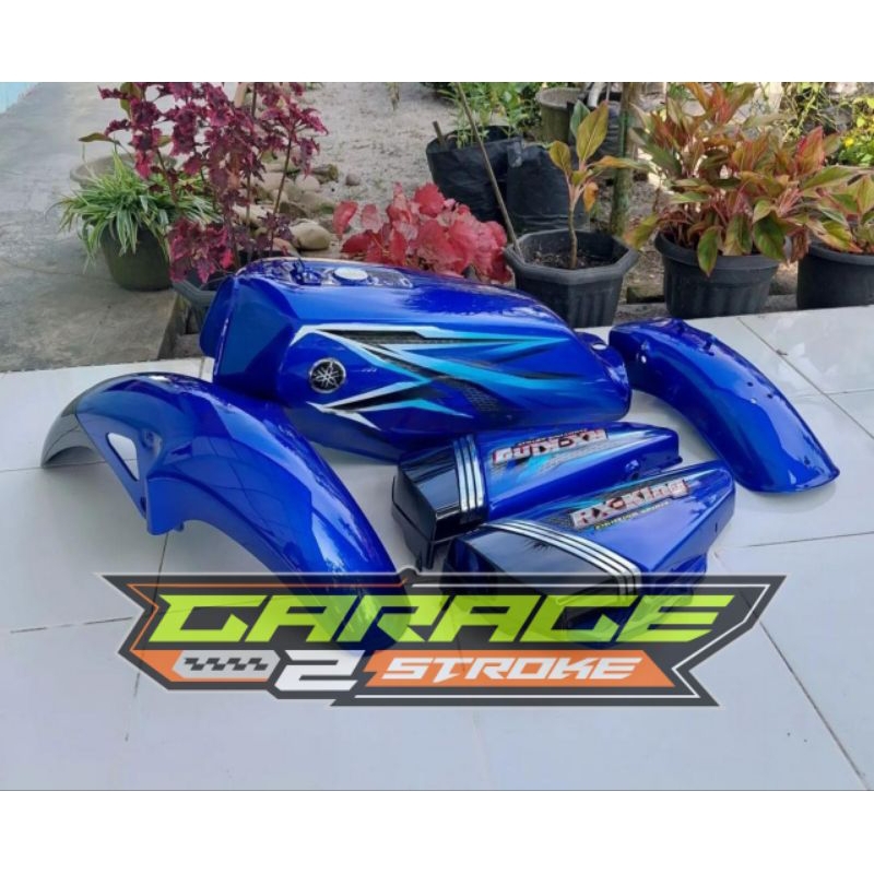 Tengki Tangki Bensin Yamaha RX King Biru Tahun 2005 2006