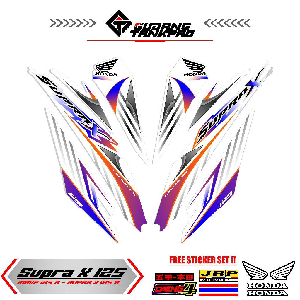STRIPING SUPRA X 125 R MTF 21 / STIKER VARIASI STRIPING SUPRA X 125 R / SUPRA NEW / SUPRA X 125 / SU