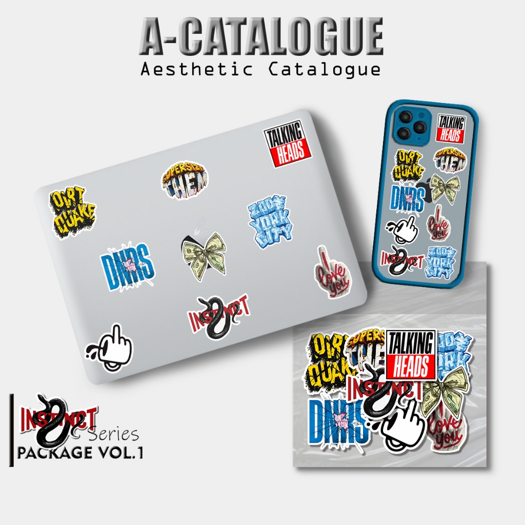 

Sticker Aesthetic For Case Laptop Macbook Bujo Craft Skateboard Notebook || STREET ART INSTINCT
