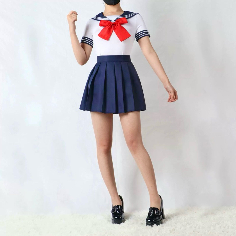 【Lolicos】Ready Japan Korean School Uniform Suit Uniform JK Seragam Siswa Sailor Suit Seifuku Set Kos