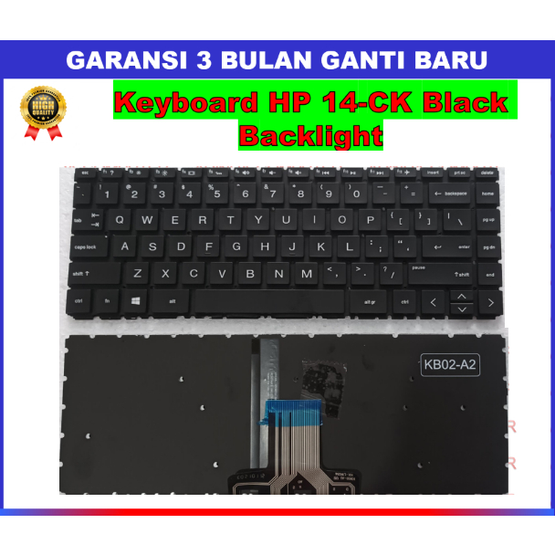 Keyboard HP 14-CK 14-ck0011la 14-cm0000 black backlight