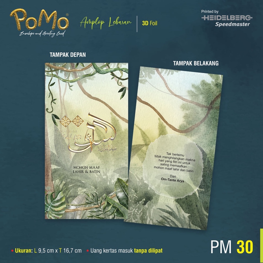 

Angpao Lebaran Amplop Lebaran POMO 3 FOIL 1 Box isi 5 Pcs ART X2Z8