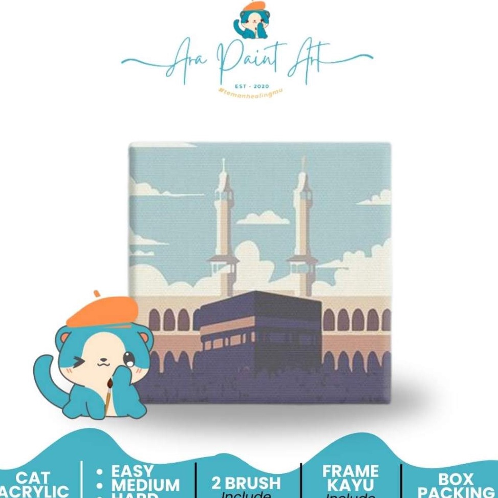 

ISLAMIC SERIES Paint by numbers kit I Painting I Painting by number I Kado Wisuda I Kado unik ART I3N3