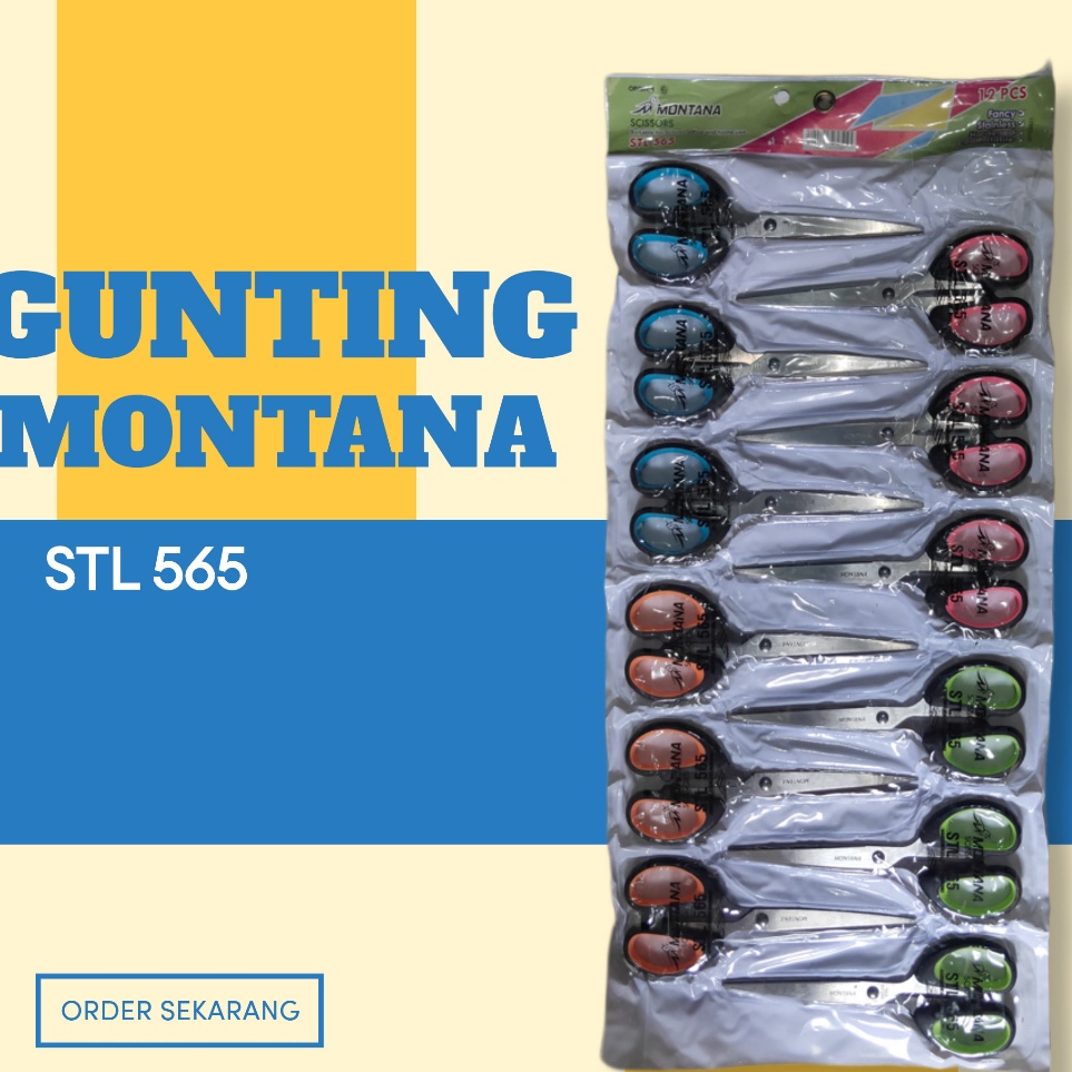 

Gunting Montana STL 565 Gunting Sedang Rentengan ART Q9P9