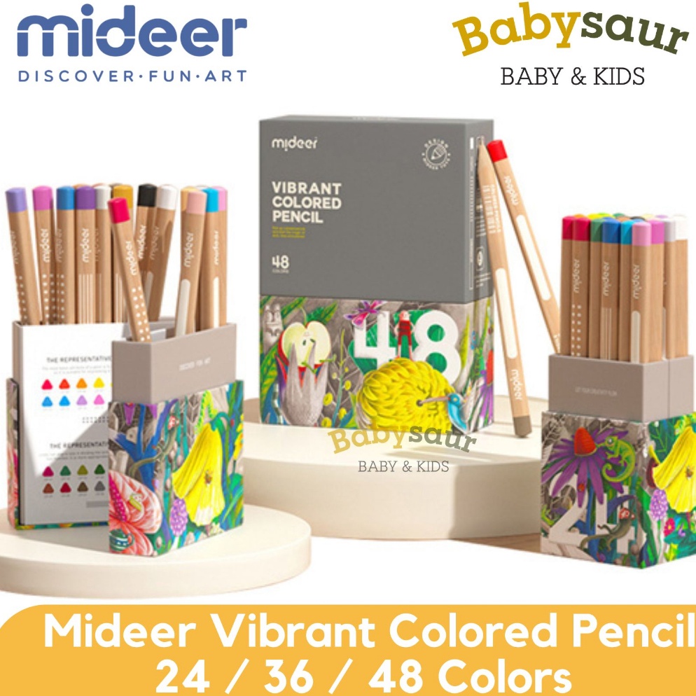 

Mideer Premium Vibrant Color Pencil Pensil Warna Alat Mewarnai Anak ART D5X9