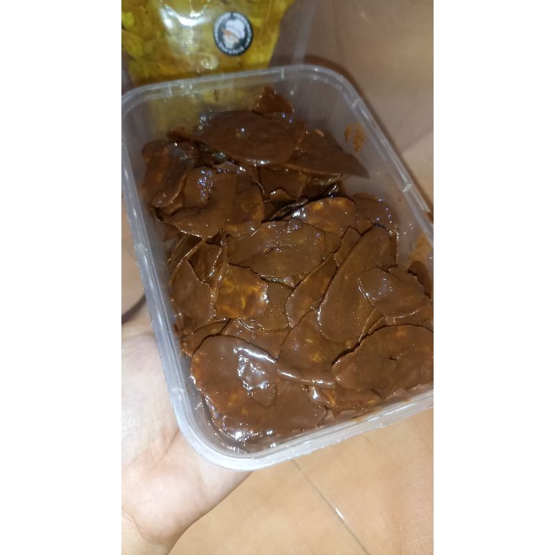 

Keripik pisang coklat lumer ukuran 200gr