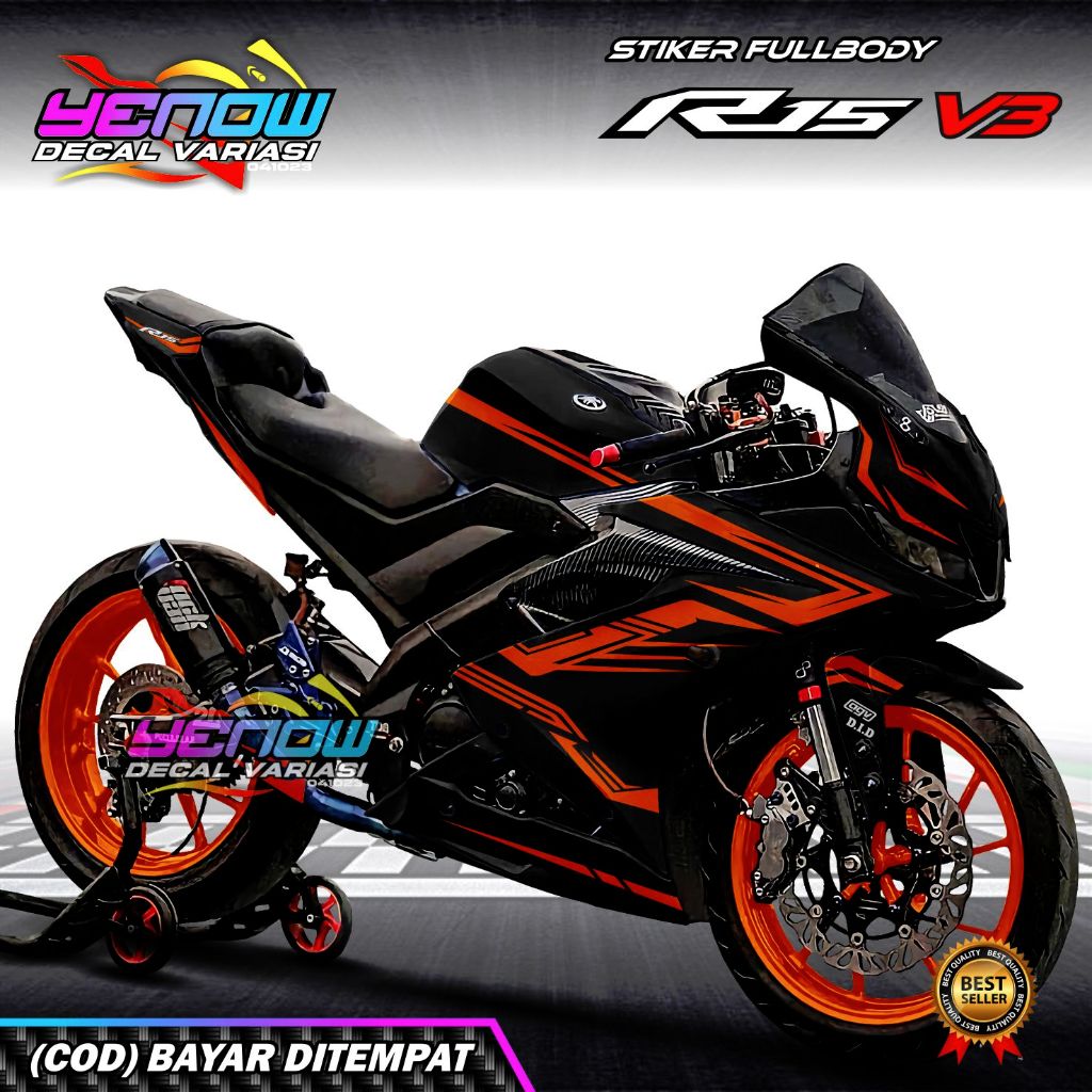 Decal R15 V3 stiker fullbody design simple