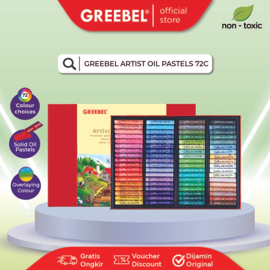 

Crayon GREEBEL Artist Oil Pastels 72 Warna ART P1P1