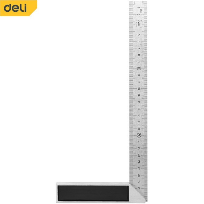 

Deli Penggaris Siku L Steel Angle Ruler Mistar Garisan Siku EDL32XX ART Y3K4