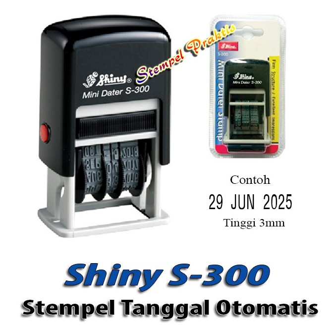 

Stempel Tanggal Otomatis 3mm Shiny S3 SelfInking ART C4X4