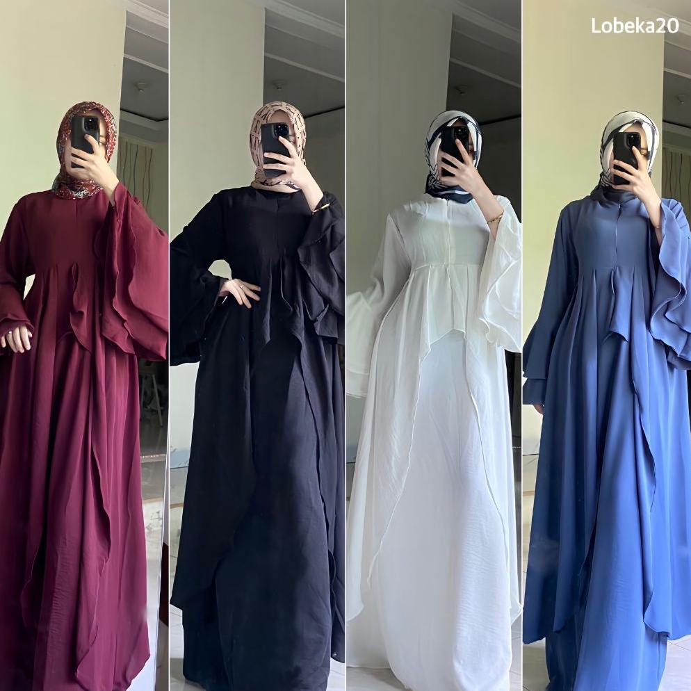 ART S5W ABAYAGAMIS ABAYA KEKINIAN GAMIS TERBARU LEBARAN WANITAMECCA ABAYA