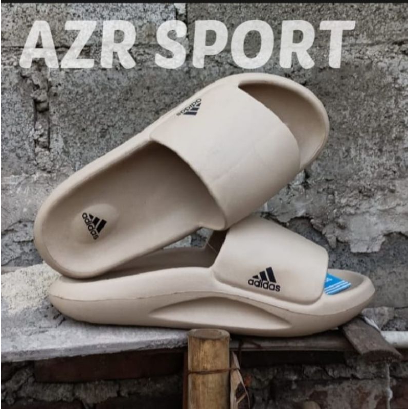 Sendal Adidas Slop Coklat Sendal Slide Pria Moca Sandal Slip On Mocca Sendal Selop Cowok Y3zy 39-44