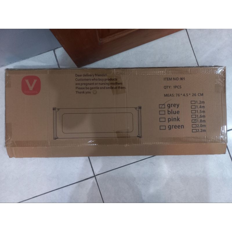 Bedrail V-Baby Care size 160 cm