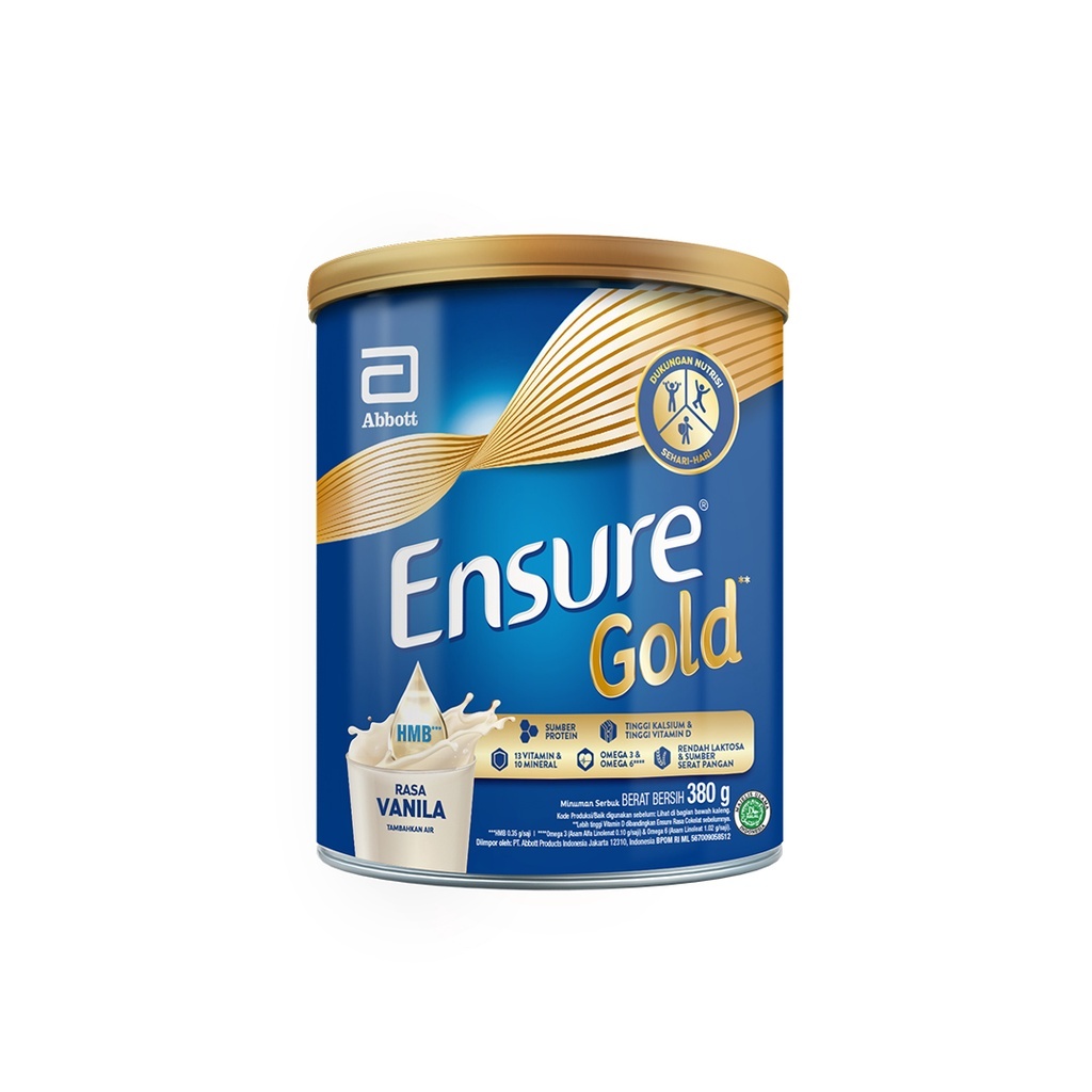 

SUSU ENSURE GOLD VANILA & COKLAT | 380 GRAM