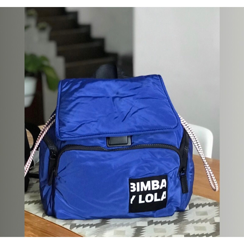 Bimba y lola crossbody bag flap blue authentic