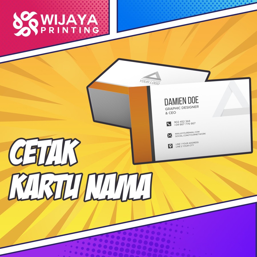 

Print Cetak Kartu Nama Custom 1 Sisi, 2 Sisi