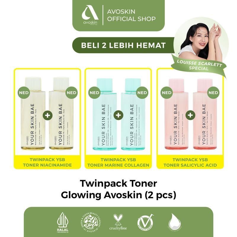 Twinpack Avoskin Your Skin Bae Toner Glowing Avoskin (2pcs) NED / Bundling Toner Avoskin