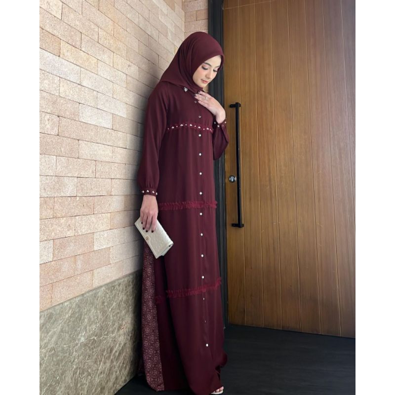 hameeda dress maroon