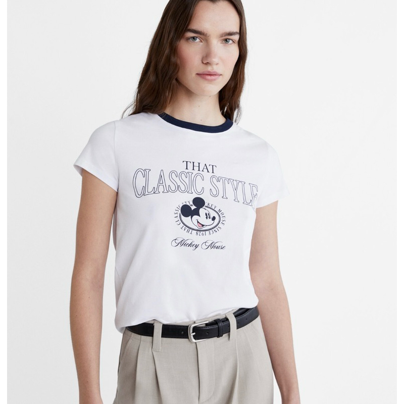 SALE‼️ STRADIVARIUS KAUS T-SHIRT MICKEY MOUSE
