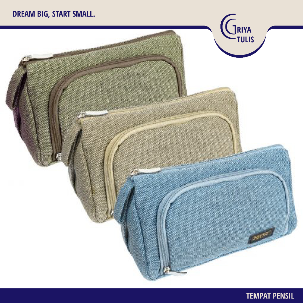 

Joyko Pencil Case PC-5003 Kotak Tempat Pensil Prisma Segitiga (Simple Pocket)