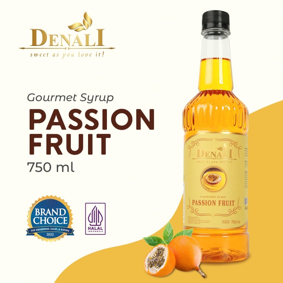 

DENALI PASSION FRUIT SYRUP 750 ML - DENALI SIRUP