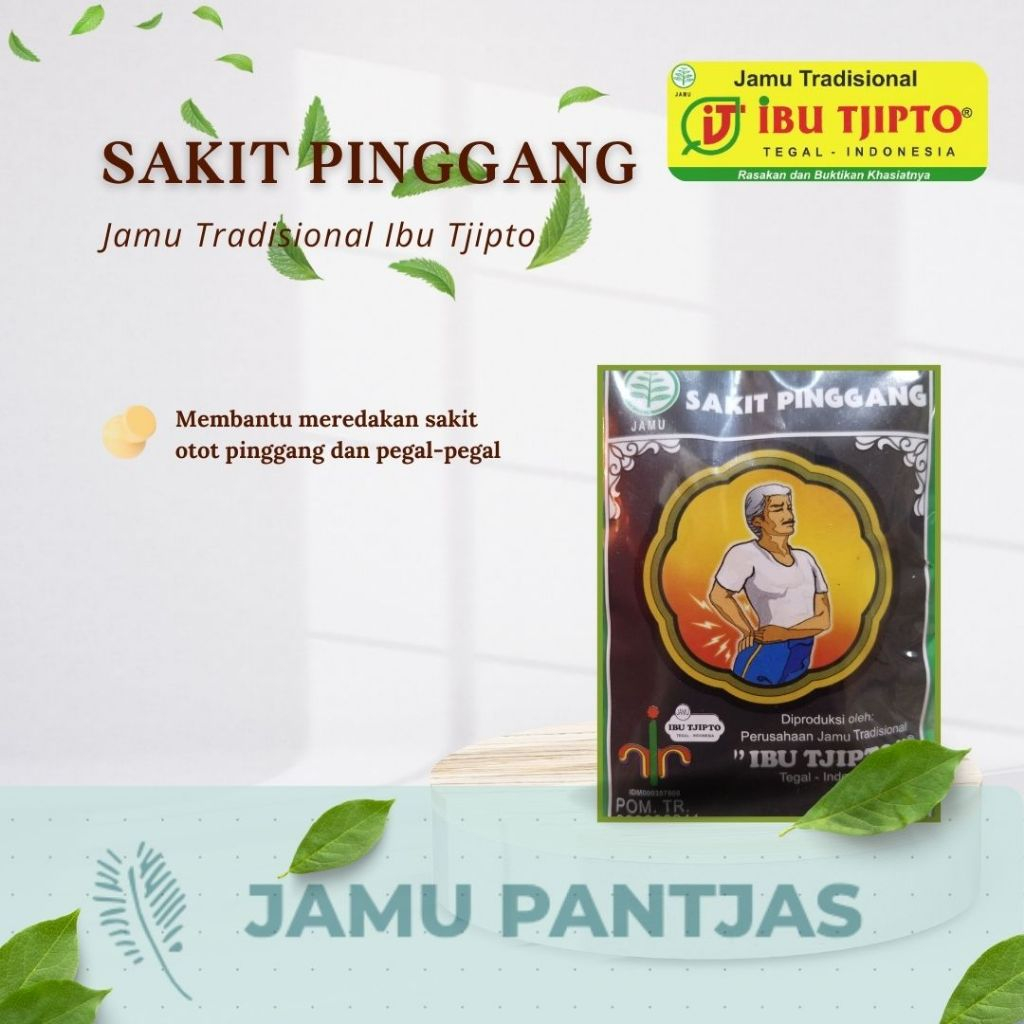 

JAMU SAKIT PINGGANG ~ IBU TJIPTO ISI 10 SACHET