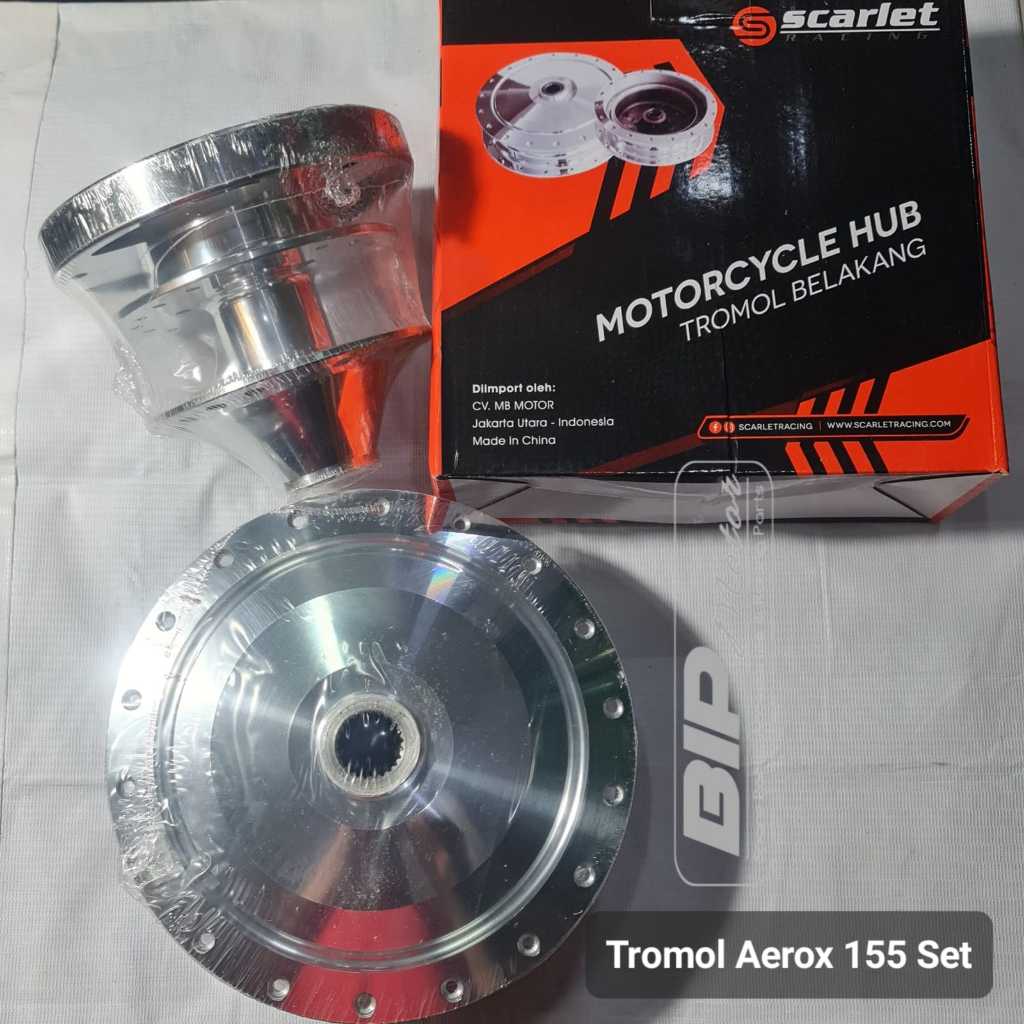 SCARLET TROMOL AEROX 155 F/R CHROME TROMOL SCARLET AEROX 155 F/R CHROME