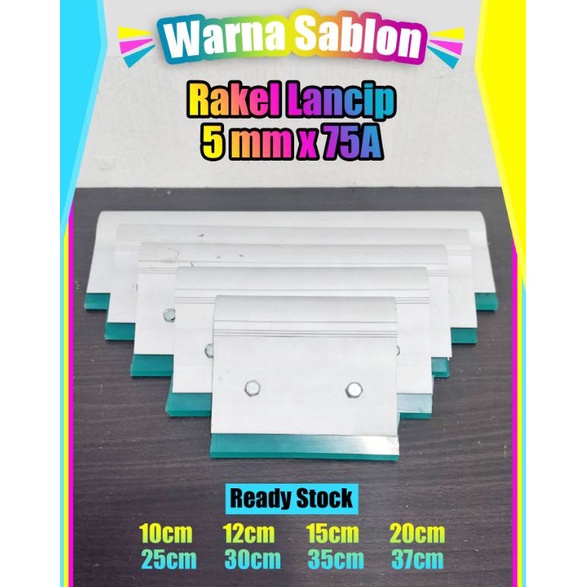 

Rakel sablon minyak Lancip dan papak 5mm x 75A 1cm 12cm 15cm 2cm gagang allumunium ART U3C9