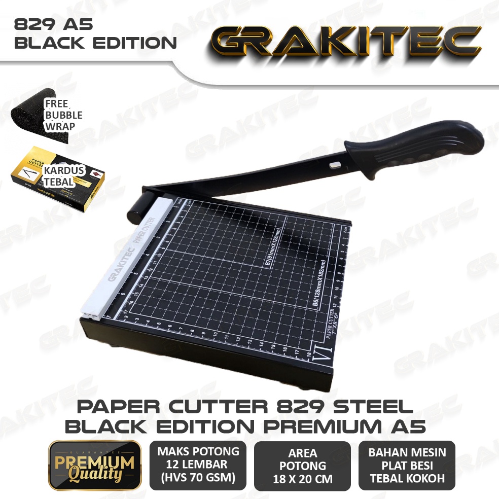 

Paper Cutter Mini A5 Premium Alat Potong Kertas Mesin Pemotong Kertas ART G6N3
