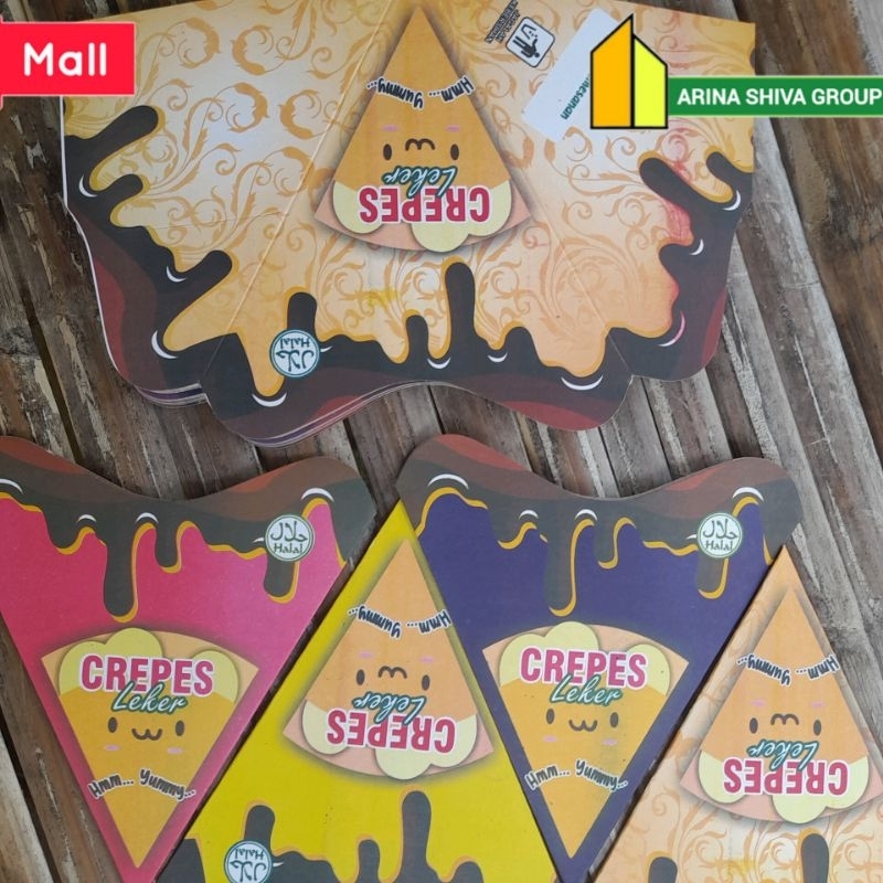 

100 LEMBAR KEMASAN CREPES JUMBO BAHAN DUPLEK PUTIH SUPER QUALITY | KERTAS KREPES CRISPY HIGH QUALITY | BOX LEKKER WAFFLE CROFFLE MURAH PRODUK TERBARU | TOKO KEMASAN ONLINE | TOKO ANEKA KEMASAN OFFICIAL | ARINA SHIVA GROUP | SHIVACORP 2077