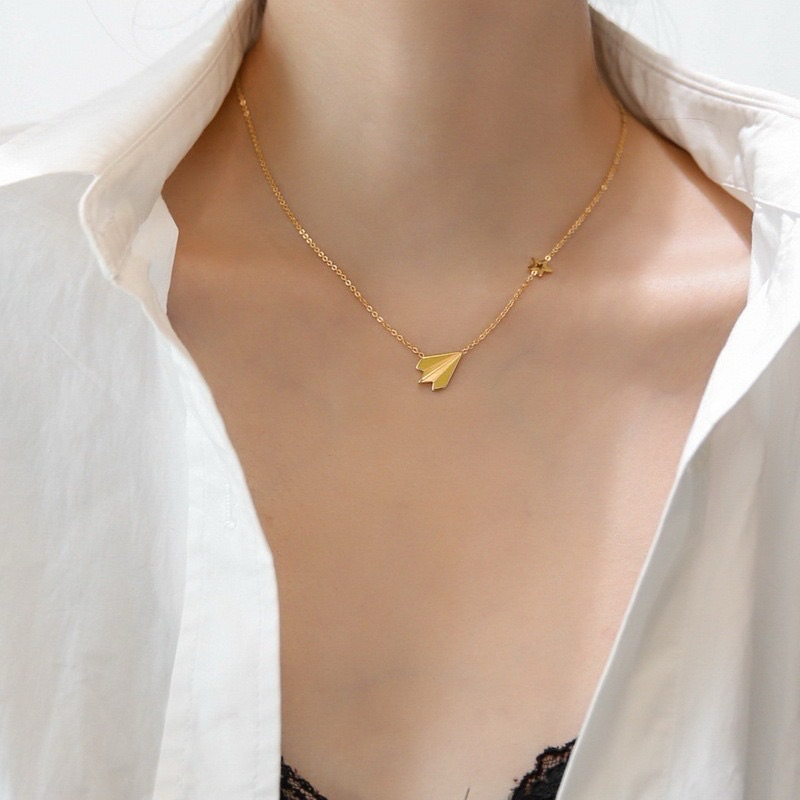 kalung bintang titanium anti karat