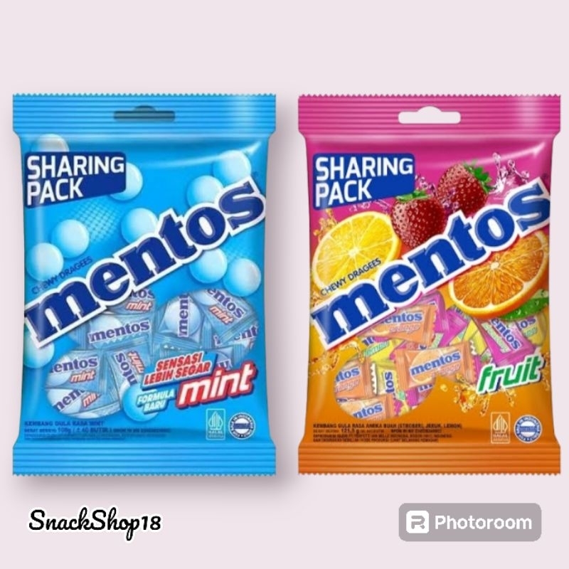 

Permen Mentos Rasa Fruit Dan mint 1 pack isi 50 butir