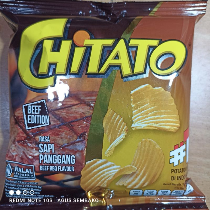 

1 rcg snack chitato - Qtela - Jetz - twist - taro chiki 10 x 15 gram eceran 2000