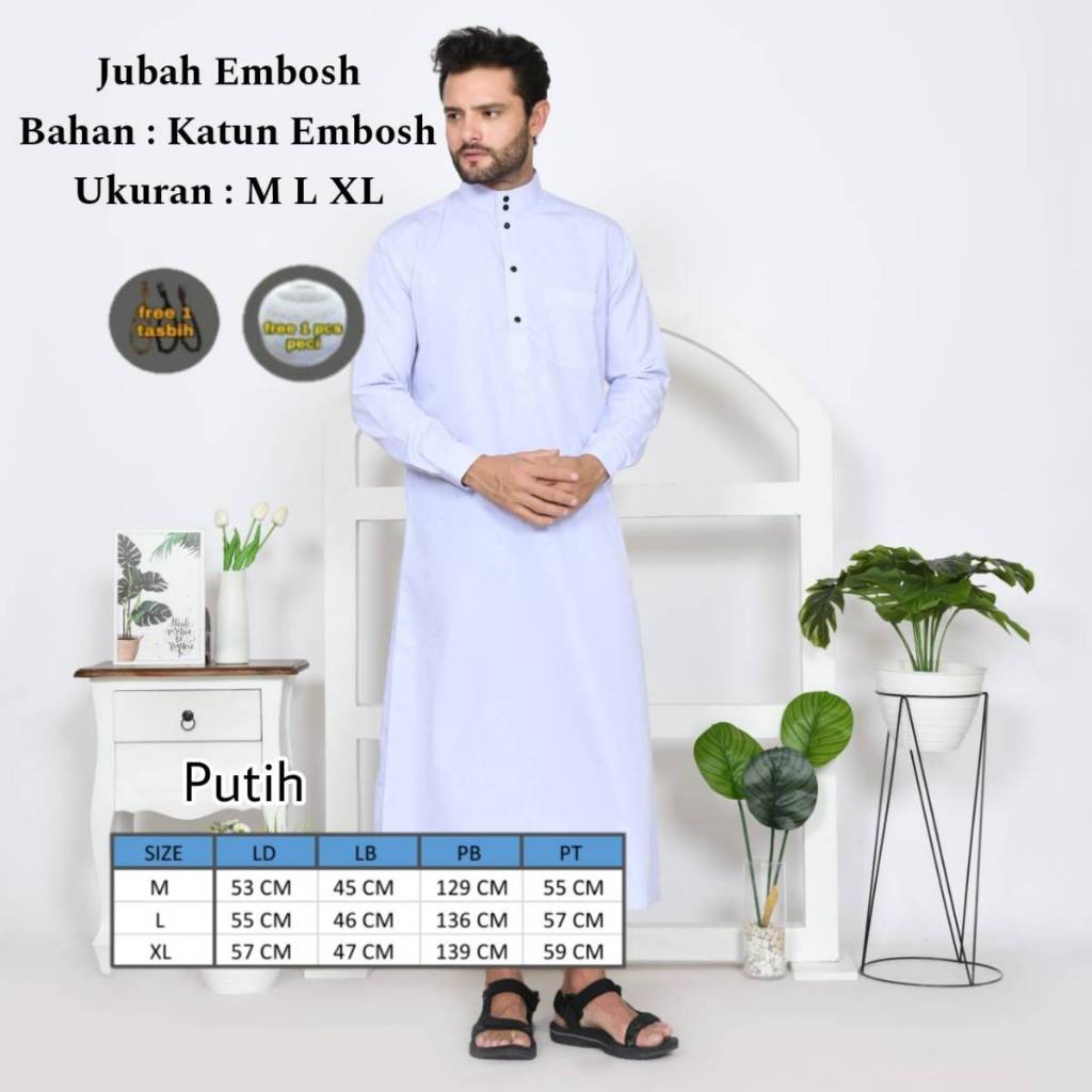jubah pria gamis pria terbaru / busana muslim jubah motif emboss / Gamis Pria Dewasa terlaris / Juba