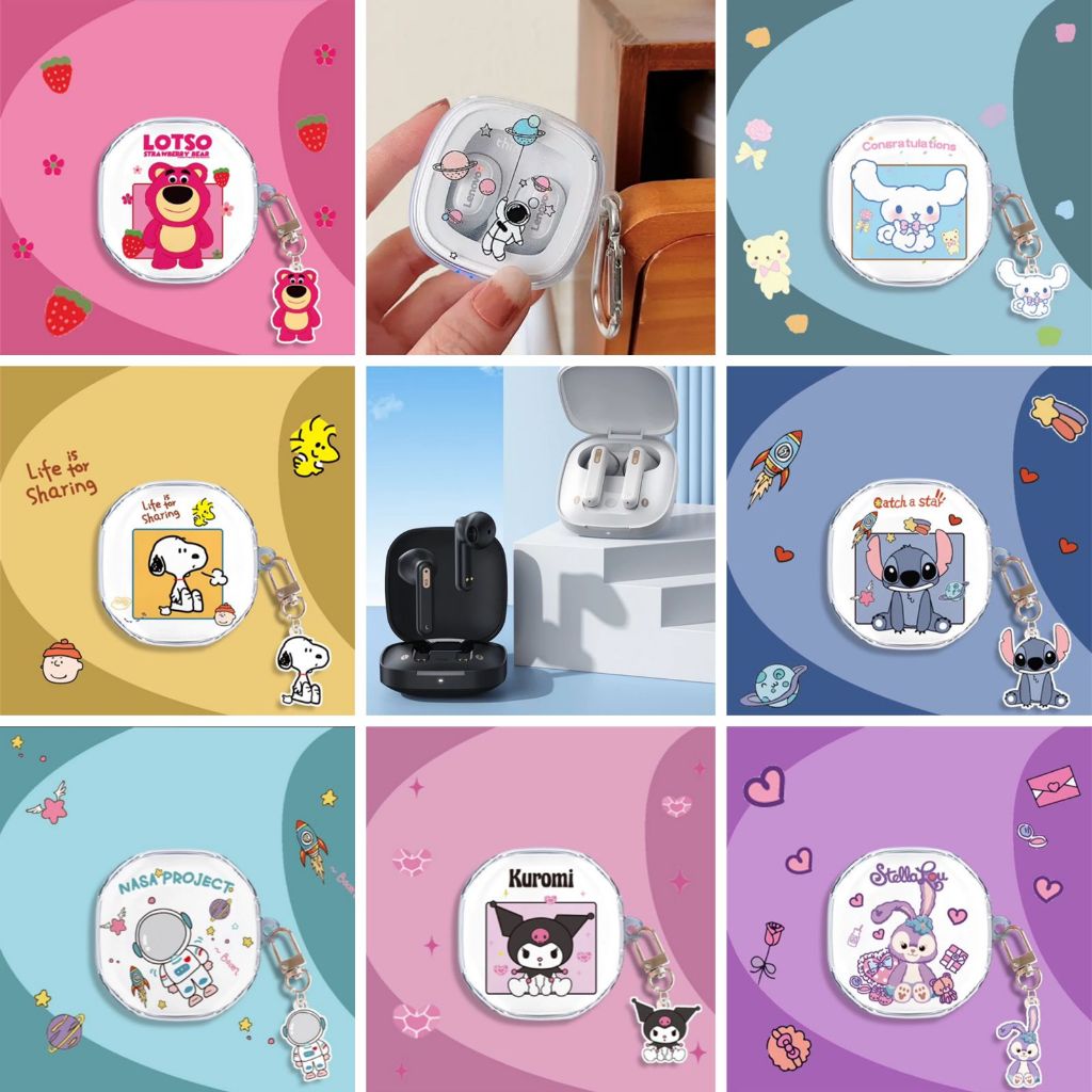 Baseus E16/E18/E19/E20 TPU Soft Case Lotso Snoppy Kuromi Bunny With Gantungan Motif