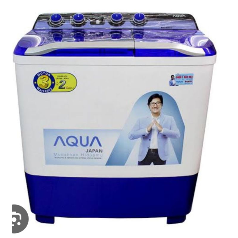 mesin cuci Aqua, 7kg