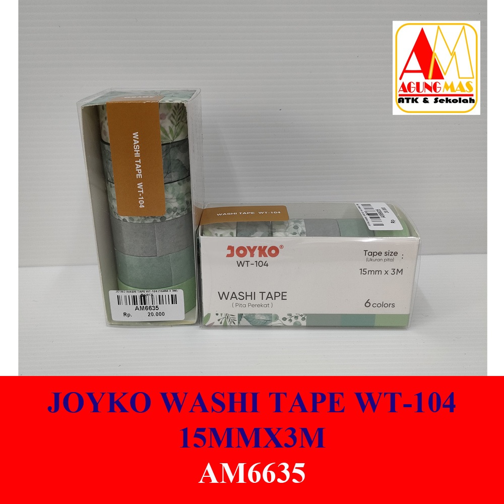 

JOYKO WASHI TAPE WT-104 15MMX3M