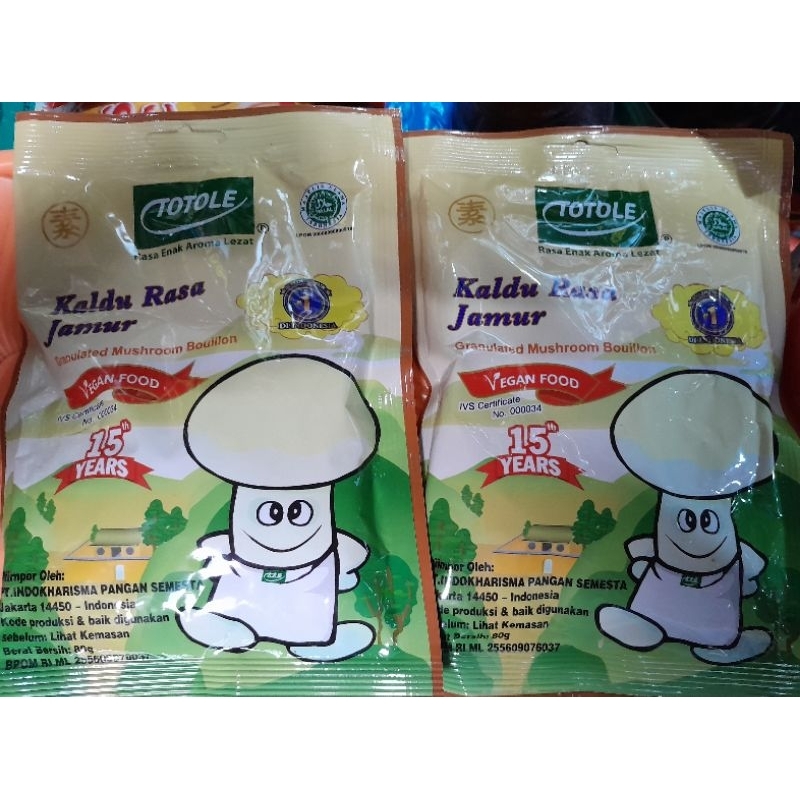 

TOTOLE KALDU JAMUR 80Gr