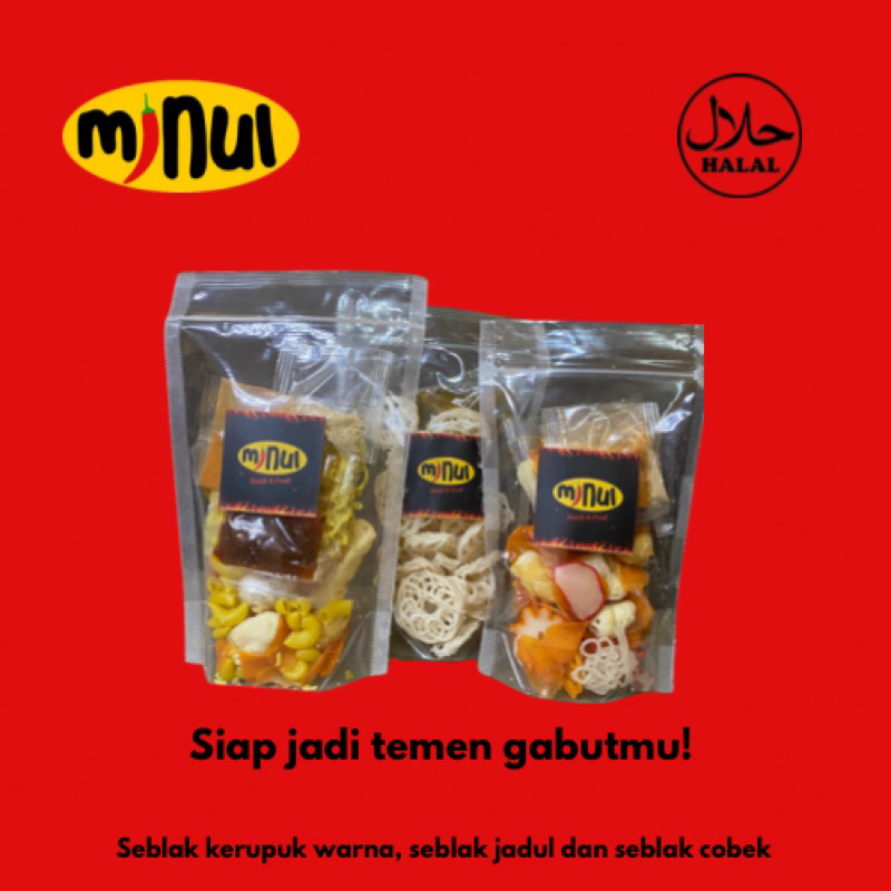 

MINUL Seblak jadul kerupuk warna dan cobek