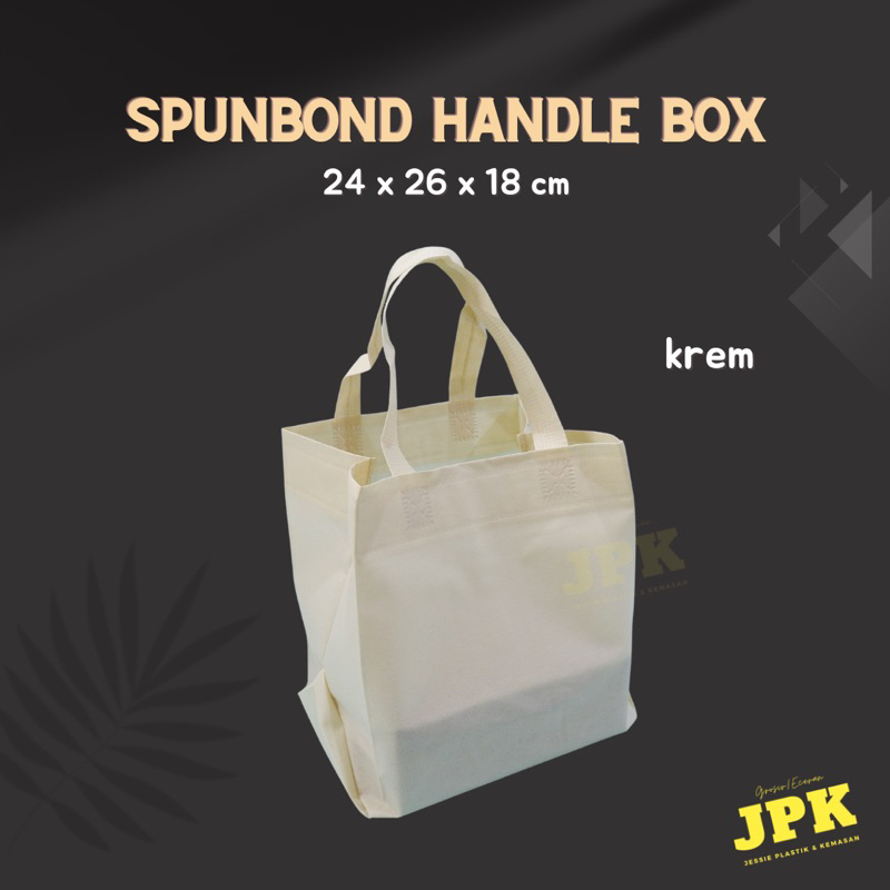 

tas spunbond handle box 24x26x18 cm isi 12 pcs