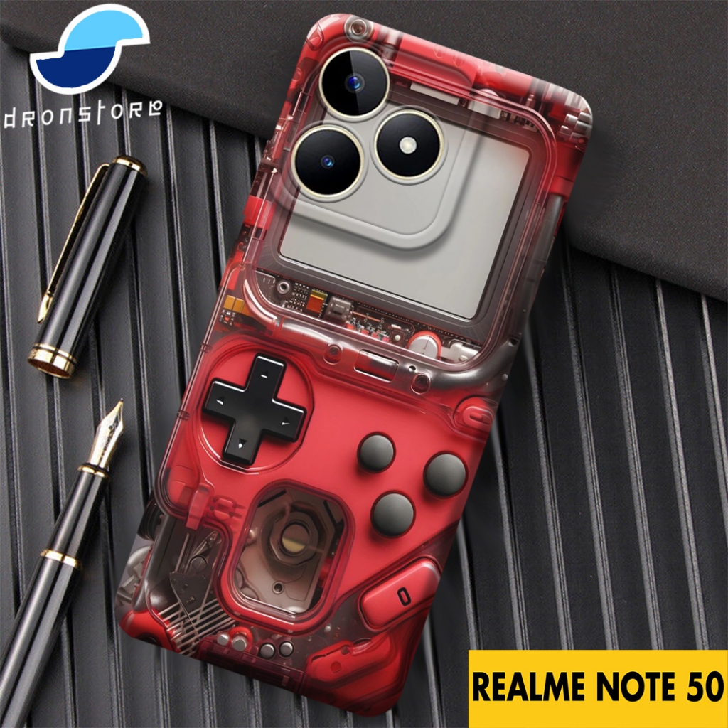 CASE REALME NOTE 50 MOTIF GAMEBOY  - 26 - SOFTCASE HARDCASE PROTECT CAMERA PELINDUNG BELAKANG HANDPH