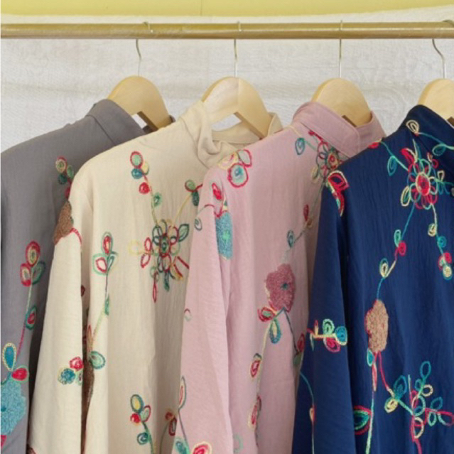 Kemeja Murah wanita | kemeja kerja | kemeja bunga-bunga | kemeja motif wanita | baju kerja wanita | 