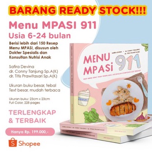 BEST SELLER  Buku Menu MPASI 911 ART P7I4