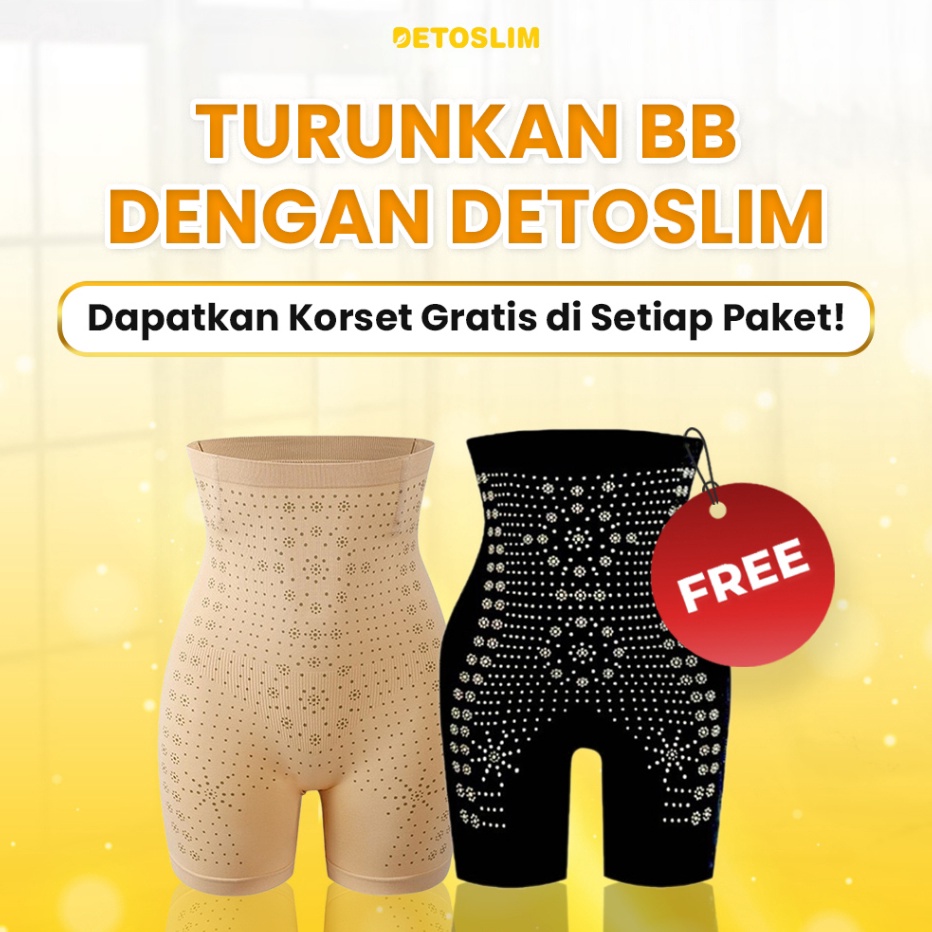 1111 Detoslim  Free Korset Untuk Pembelian 1 Paket Detoslim