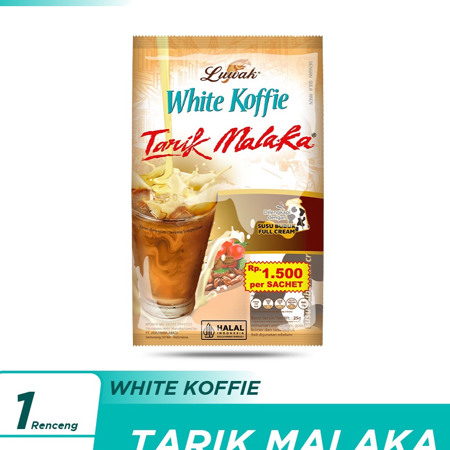 

DiSkon Luwak White Koffie Tarik Malaka 1x25gr Renceng
