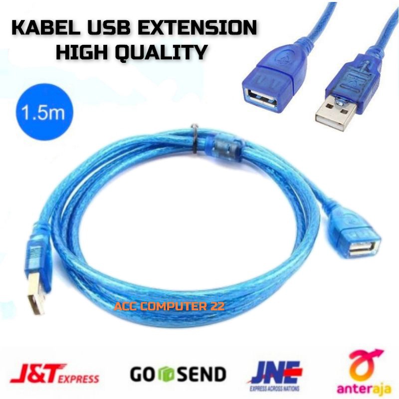 Promo KABEL USB EXTENSION 15M MALE TO FEMALE 15 METER USB EXTENSION