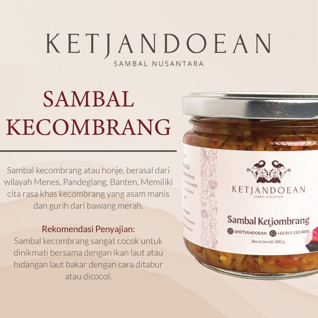 

Sambal Kecombrang Ketjandoean - 100% Sambal Rumahan - Tanpa Pengawet