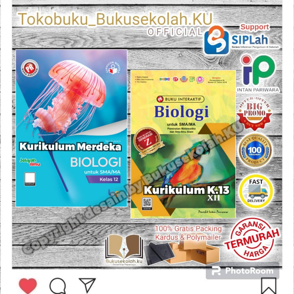 diskon BUKU PR ASESMEN BIOLOGI KELAS 12 TAHUNAN  Terbaru 2024/2025 INTAN PARIWARA