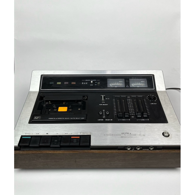 Tape Deck Sony TC 137 SD Pemutar Kaset Pita Vintage Bukaan Atas Top load